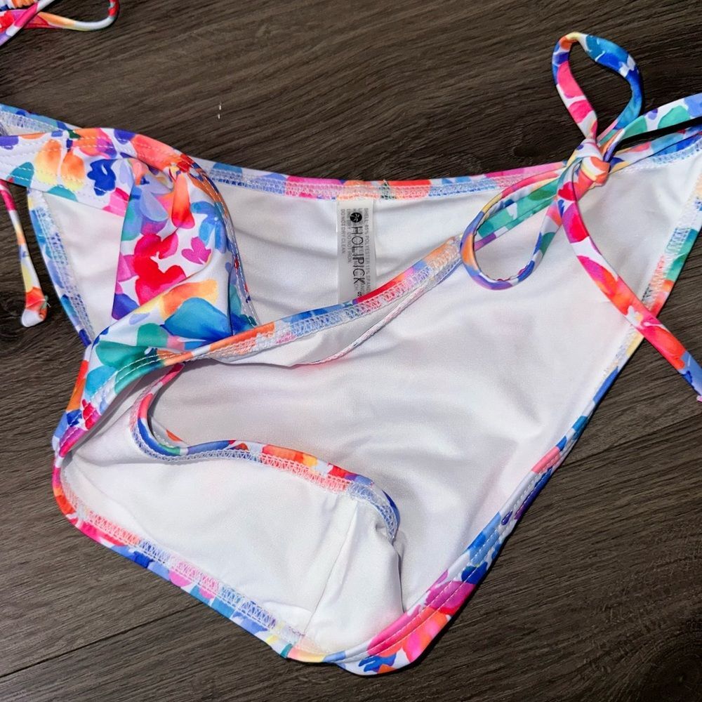 womens floral triangle bikini set size s - Picture 3 of 7